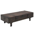 Coffee Table Plywood Vintage Style 120X55X35 Cm Brown 120 cm