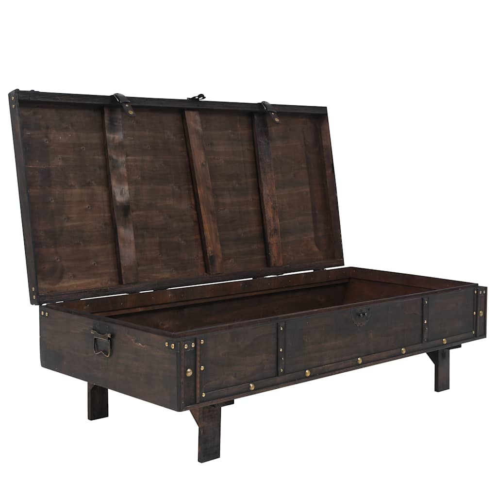 Coffee Table Plywood Vintage Style 120X55X35 Cm Brown 120 cm