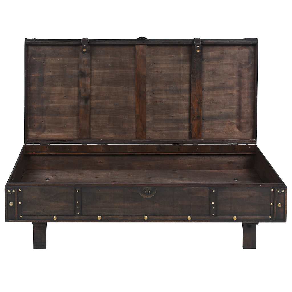 Coffee Table Plywood Vintage Style 120X55X35 Cm Brown 120 cm