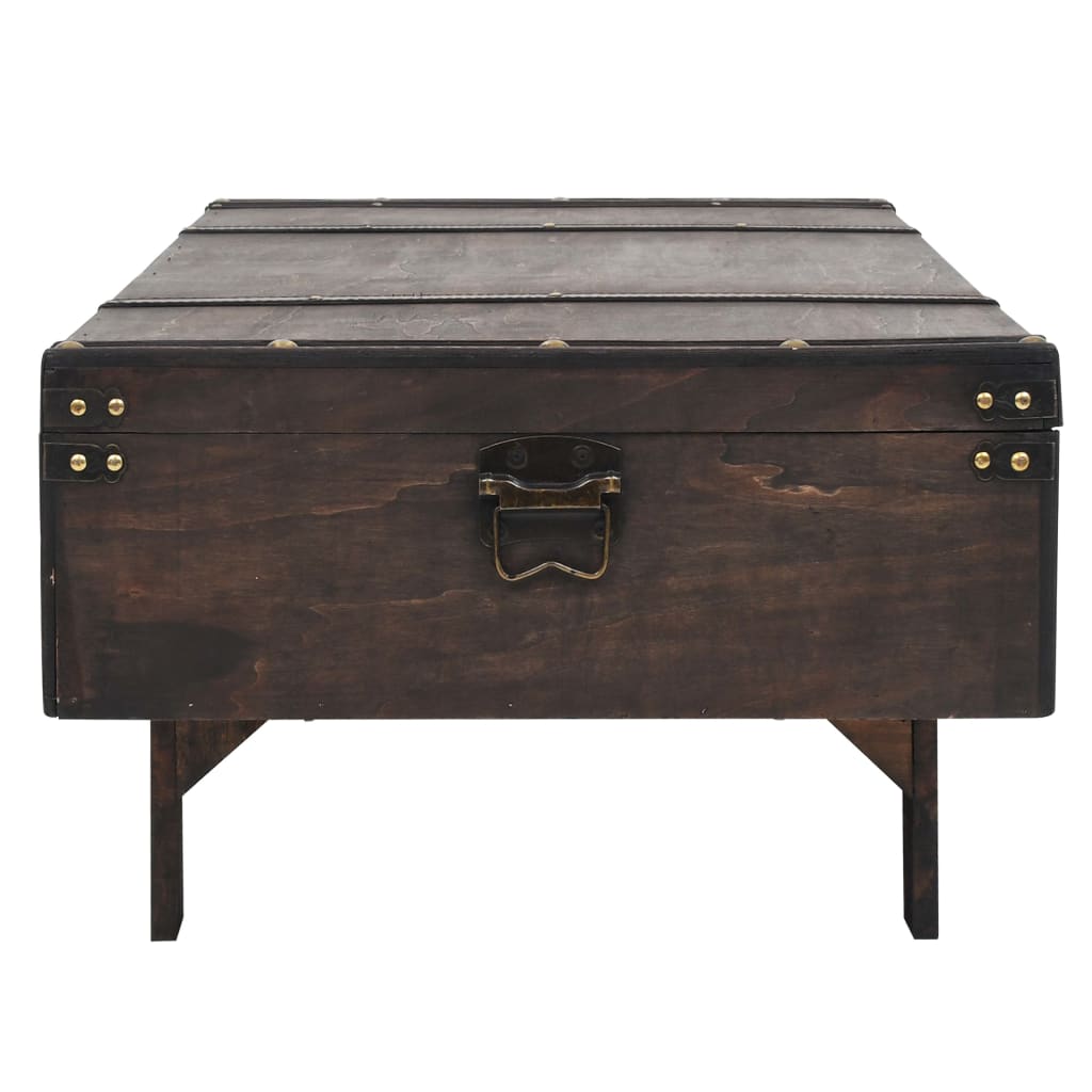 Coffee Table Plywood Vintage Style 120X55X35 Cm