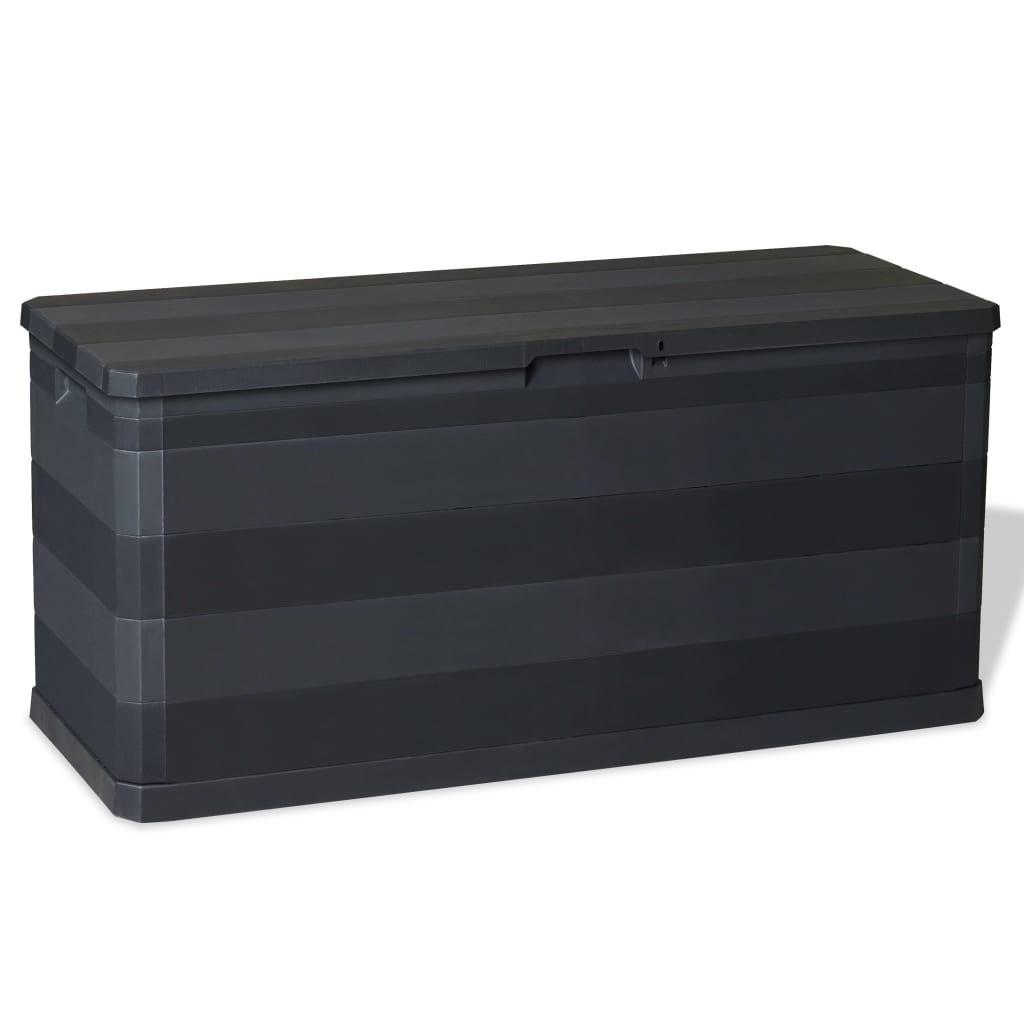 Garden Storage Box Grey 117X45X56 Cm