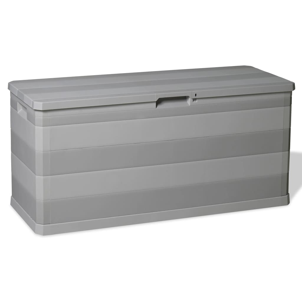 Garden Storage Box Grey 117X45X56 Cm