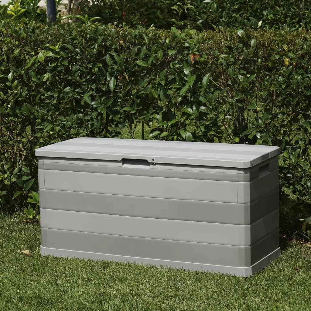 Garden Storage Box Grey 117X45X56 Cm
