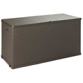 Outdoor Storage Boxes Garden Box 120X56X63 Cm Pp Rattan brown anthracite 120 cm