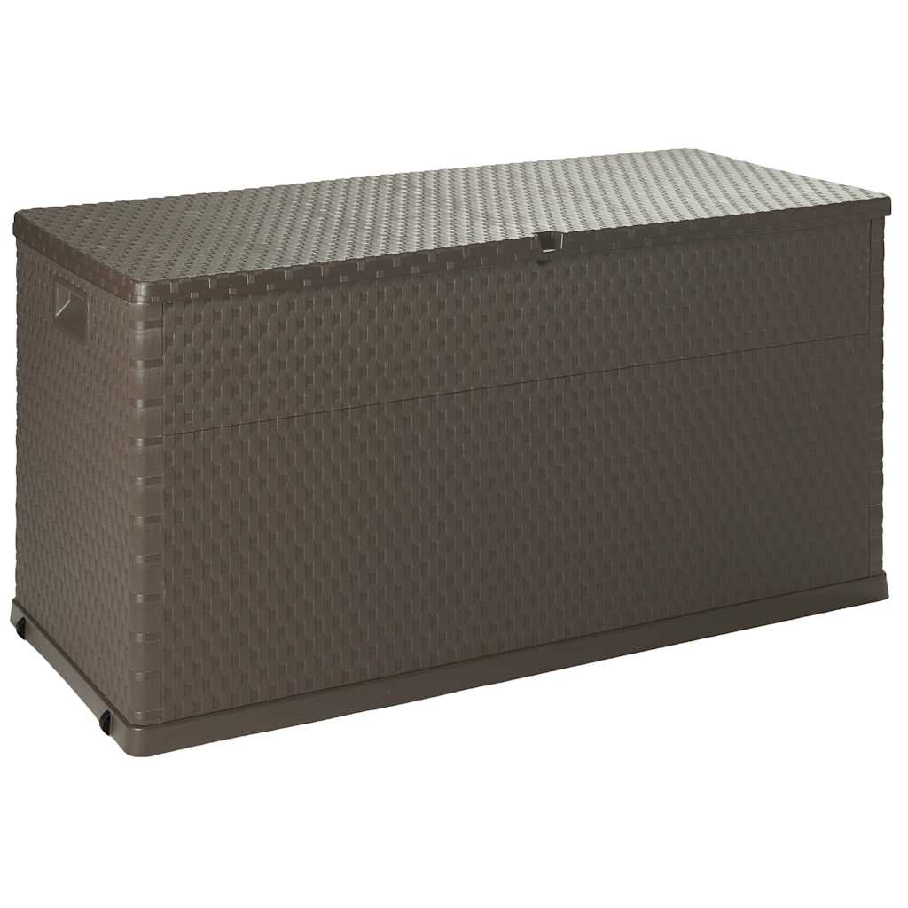 Outdoor Storage Boxes Garden Box 120X56X63 Cm Pp Rattan brown anthracite 120 cm