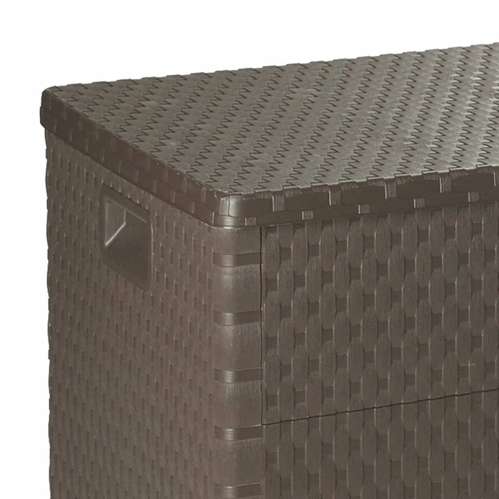 Outdoor Storage Boxes Garden Box 120X56X63 Cm Pp Rattan brown anthracite 120 cm