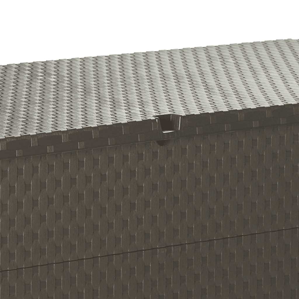 Outdoor Storage Boxes Garden Box 120X56X63 Cm Pp Rattan brown anthracite 120 cm
