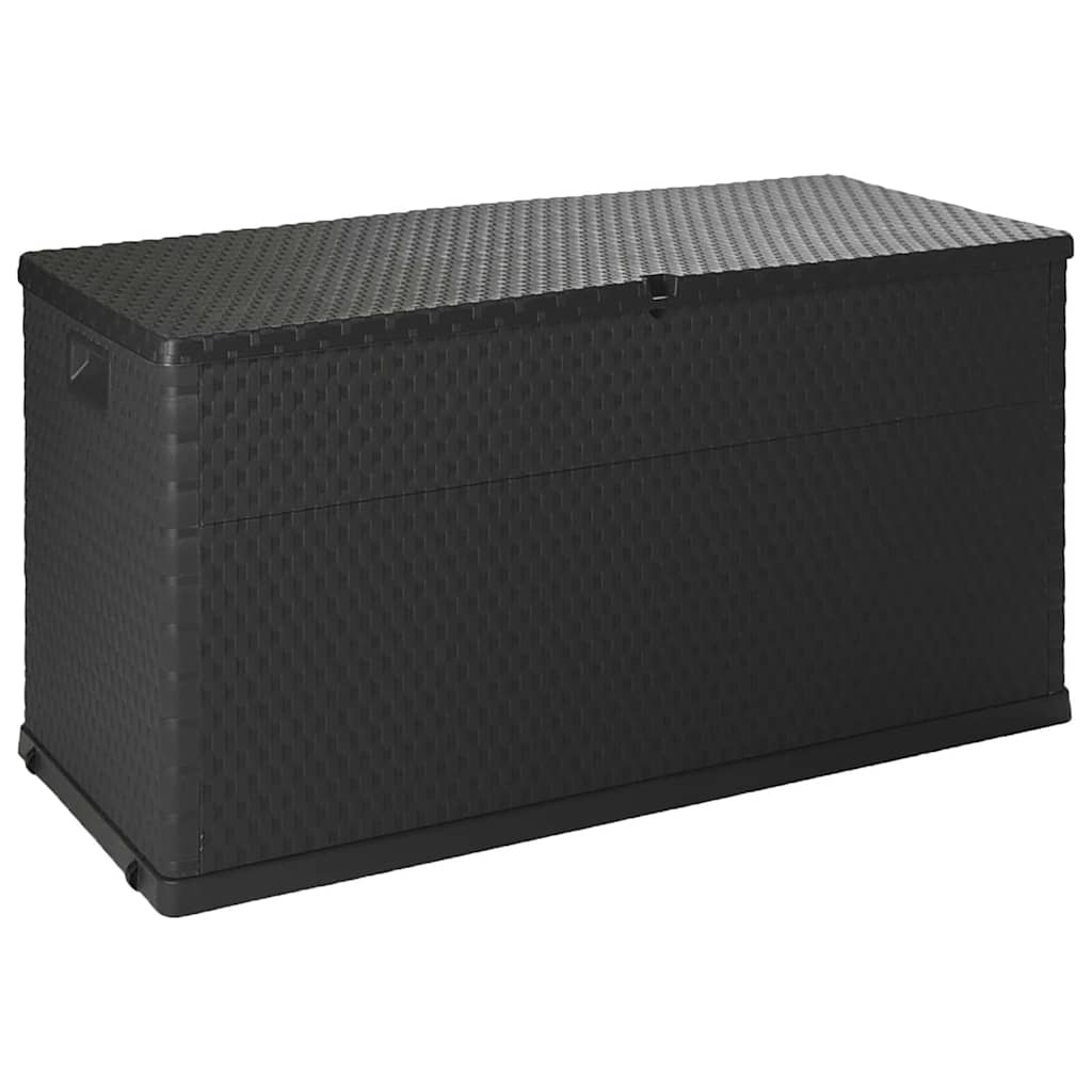Outdoor Storage Boxes Garden Box 120X56X63 Cm PP Rattan Brown Anthracite 120 Cm