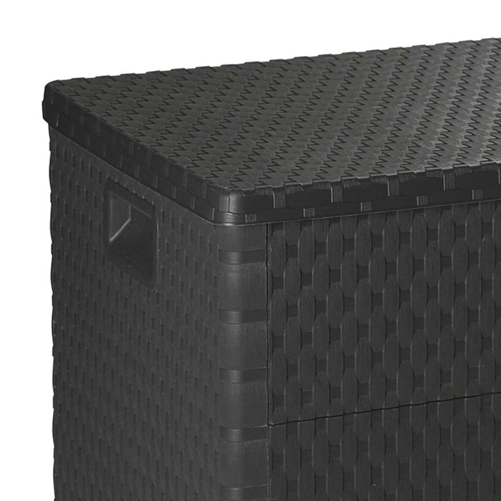 Outdoor Storage Boxes Garden Box 120X56X63 Cm Pp Rattan brown anthracite 120 cm