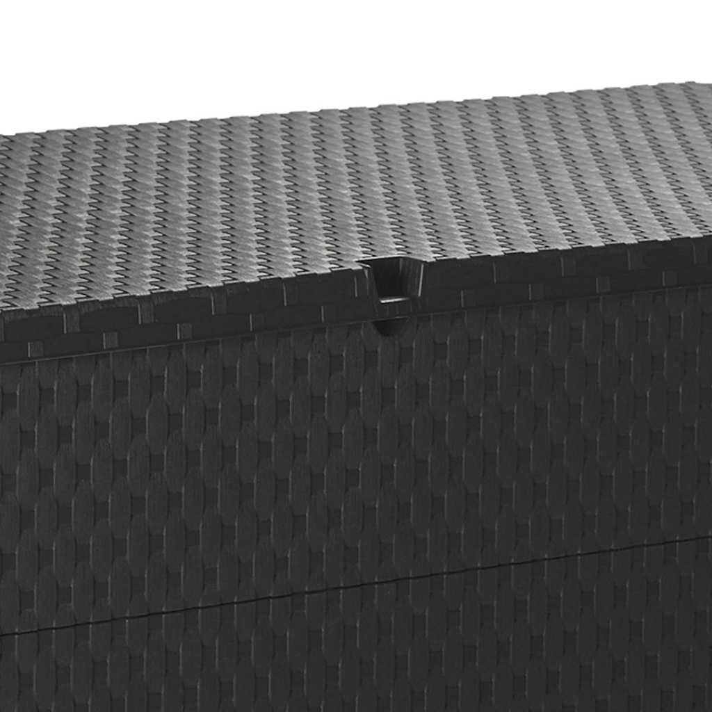 Outdoor Storage Boxes Garden Box 120X56X63 Cm PP Rattan Brown Anthracite 120 Cm