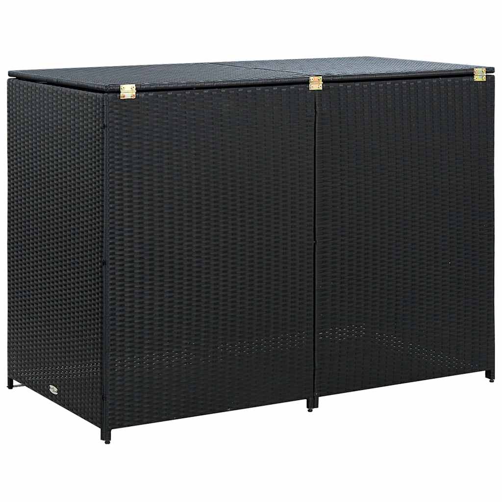 Sheds Garages & Carports Double Wheelie Bin Storage Shed Rattan Garden Store 148