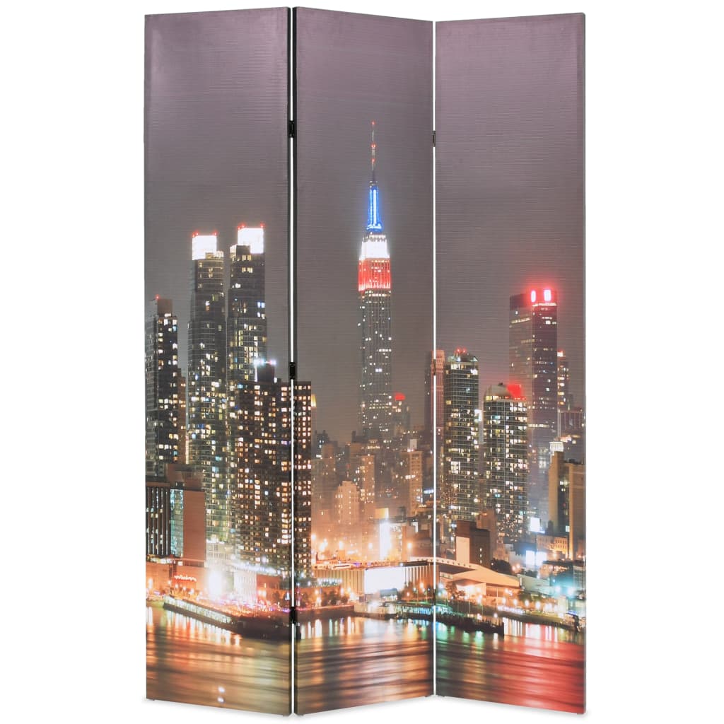 Folding Room Divider New York By Night