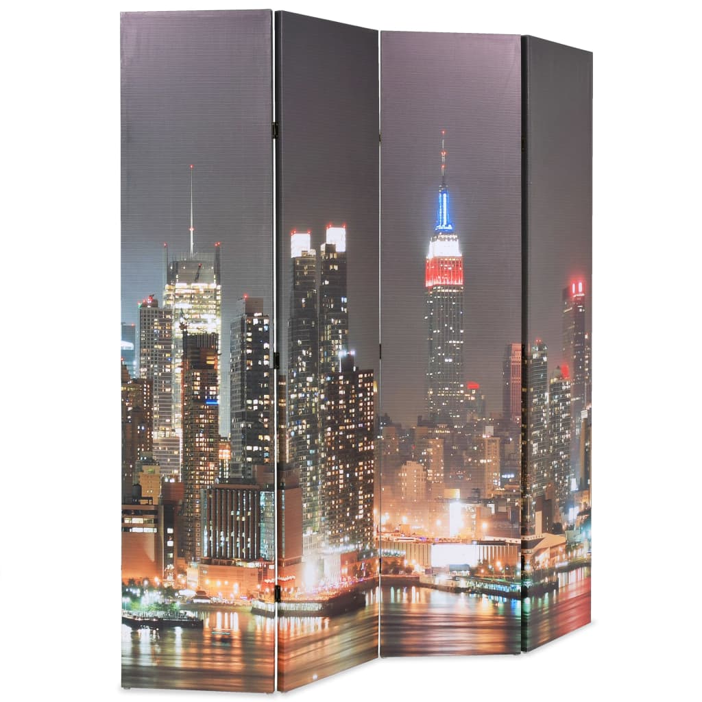 Folding Room Divider New York By Night