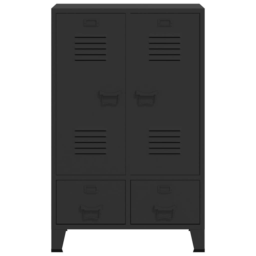 Wardrobe Metal Industrial Style 67X35X107 Cm