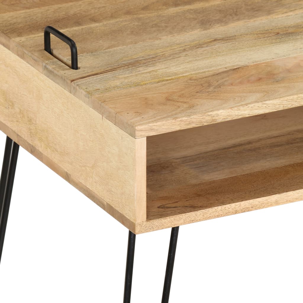 Tv Stand Solid Mango Wood 110X35X45 Cm