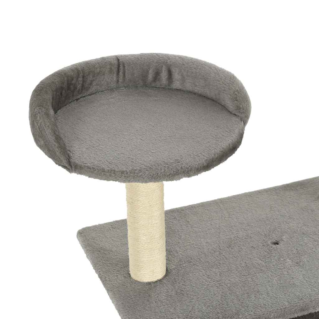 Cat Furniture Tree Sisal Scratching Posts Dark Blue Beige Grey 70 Cm Grey 70 X 4