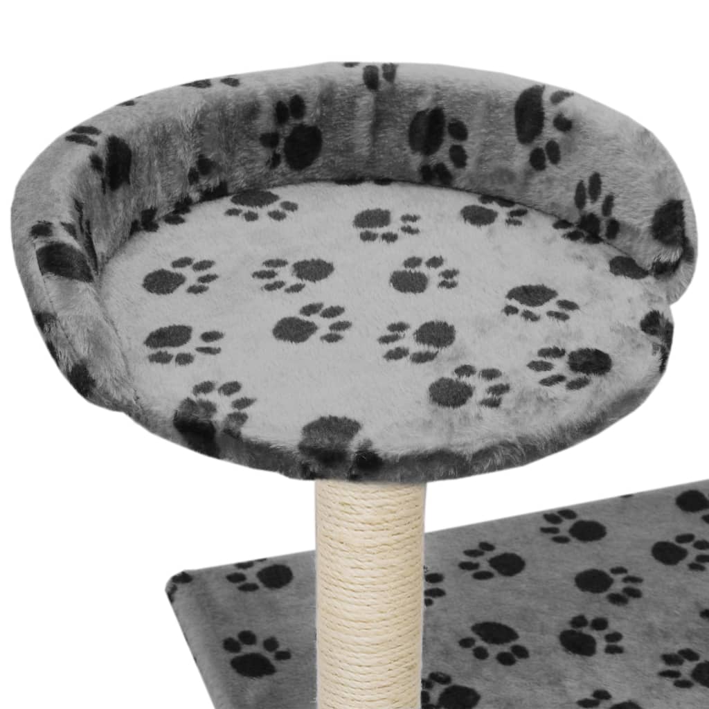 Cat Furniture Tree Sisal Scratching Posts Dark Blue Beige Grey 70 Cm Grey 70 X 4