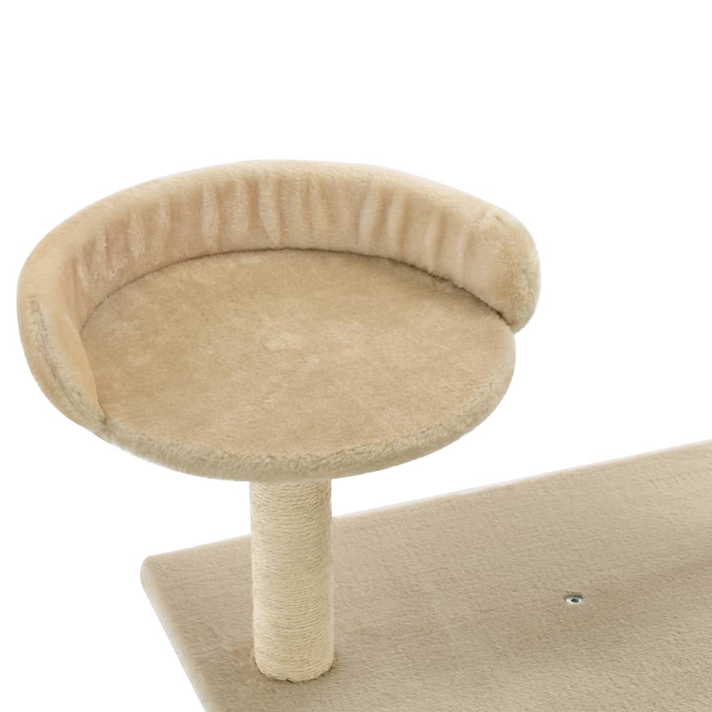 Cat Furniture Tree Sisal Scratching Posts Dark Blue Beige Grey 70 Cm Grey 70 X 4