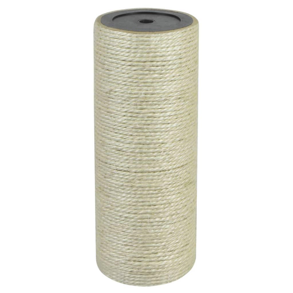 Cat Furniture Wall Mounted Scratching Post Sisal 45cm Scratcher Beige 8 x 20 cm