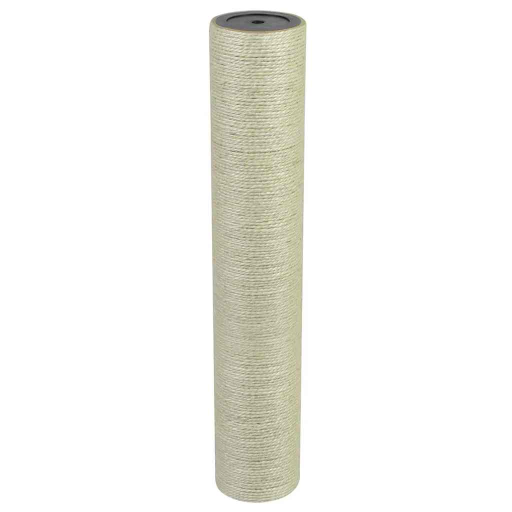 Cat Furniture Wall Mounted Scratching Post Sisal 45cm Scratcher Beige 8 x 20 cm