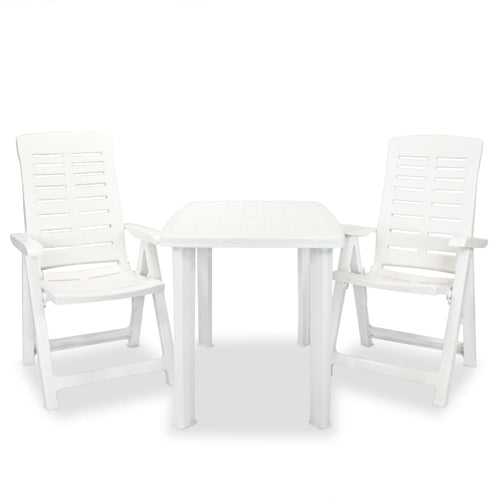 3 Piece Bistro Set Plastic