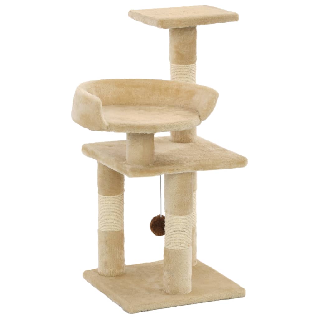 Cat Tree With Sisal Scratching Posts 65 Cm