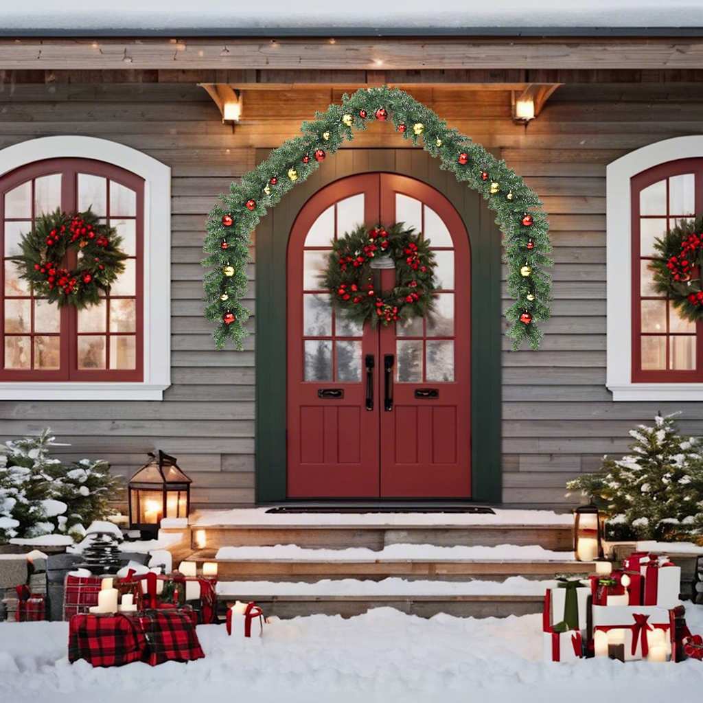 Christmas Garland With Led Lights