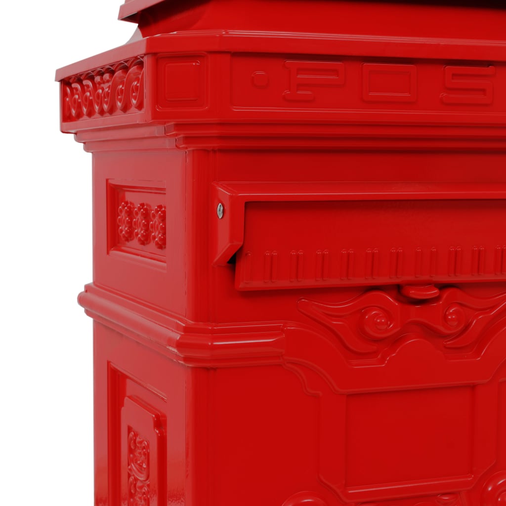 Pillar Letterbox Aluminium Vintage Style Rustproof