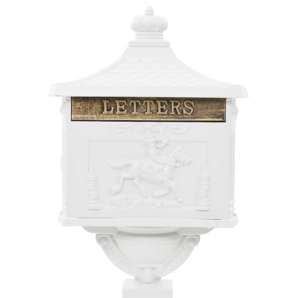 Pedestal Letterbox Aluminium Vintage Style Rustproof
