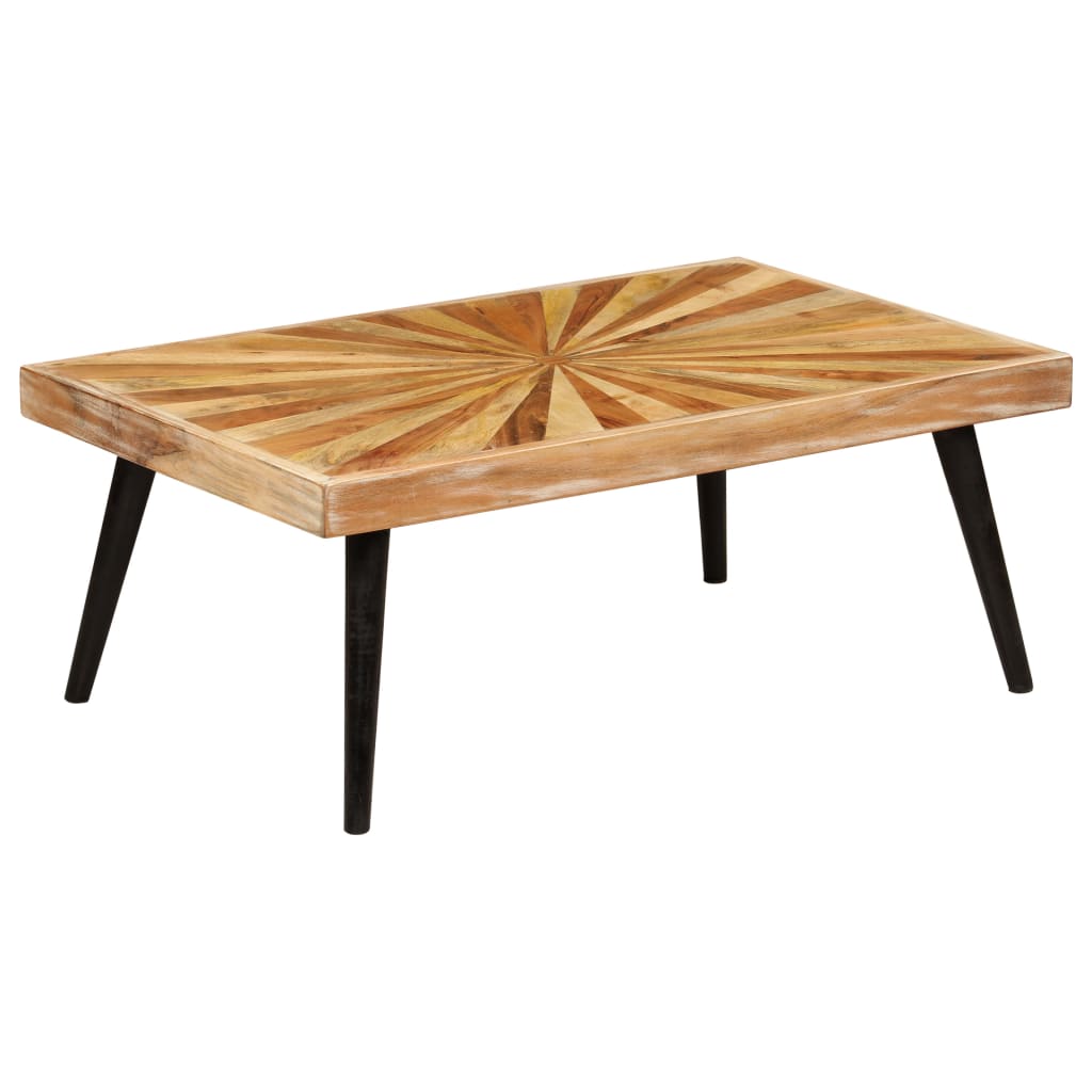 Coffee Table Solid Mango Wood 90X55X36 Cm 90 cm