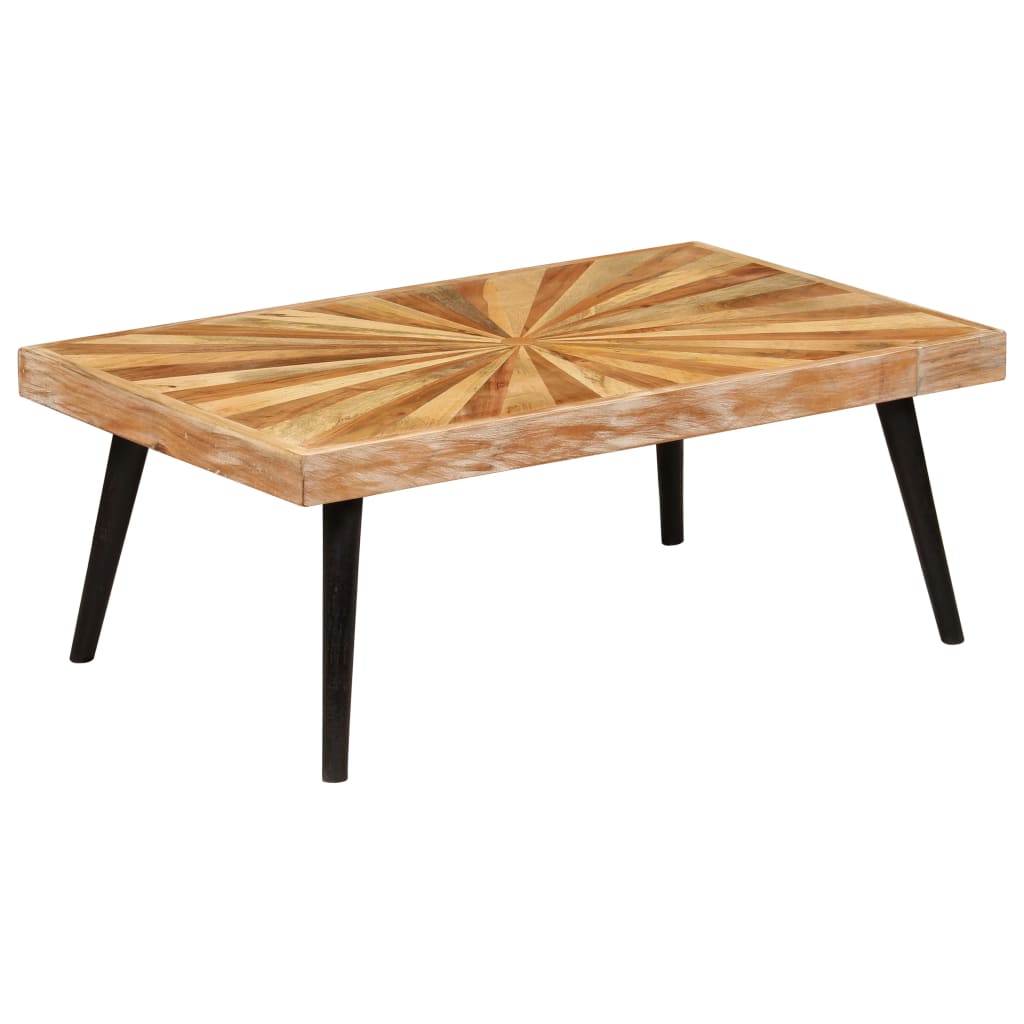 Coffee Table Solid Mango Wood 90X55X36 Cm 90 cm
