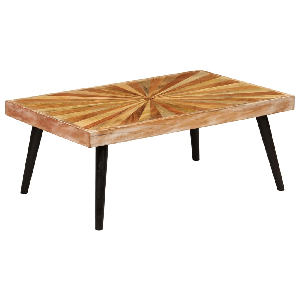 Coffee Table Solid Mango Wood 90X55X36 Cm 90 cm