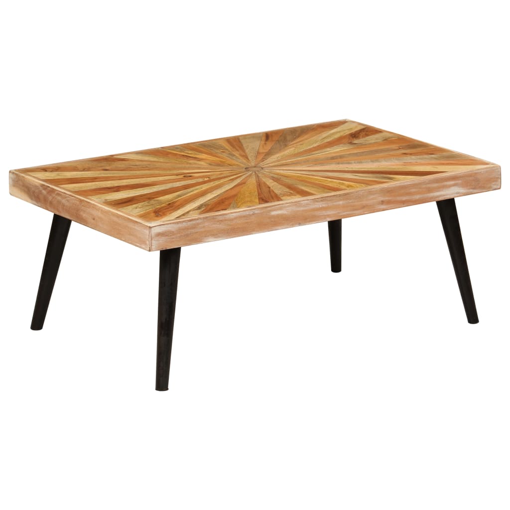 Coffee Table Solid Mango Wood 90X55X36 Cm 90 cm