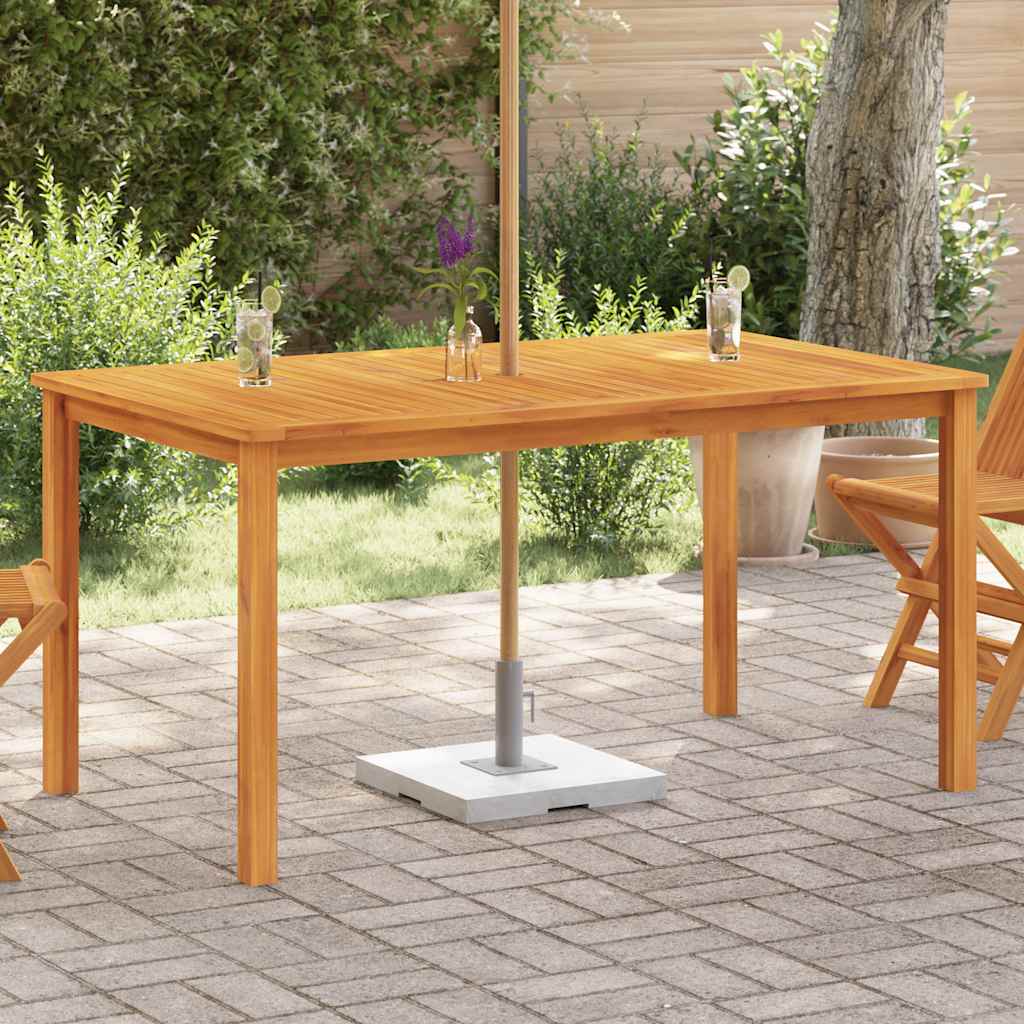 Garden Dining Table Solid Wood Acacia