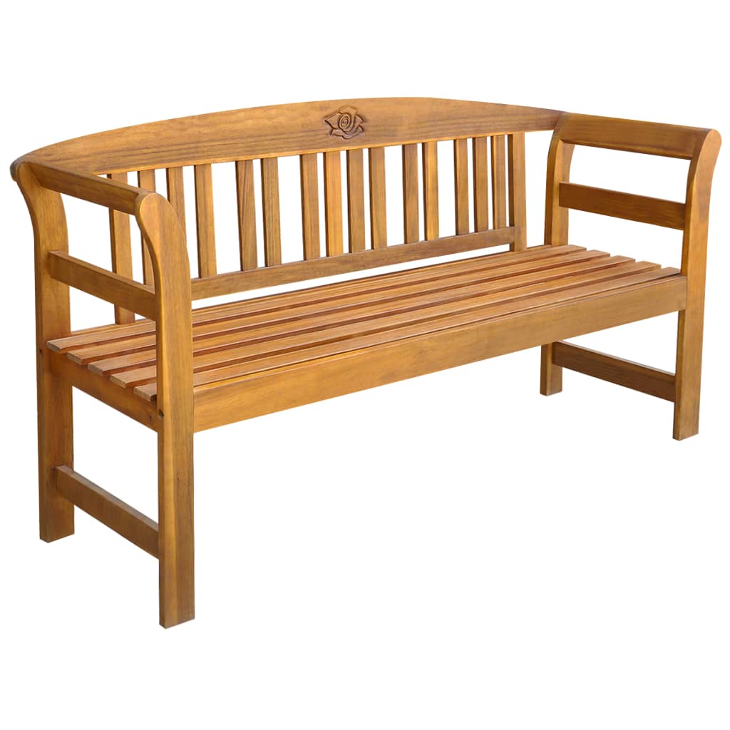 Garden Bench 114 Cm Solid Acacia Wood