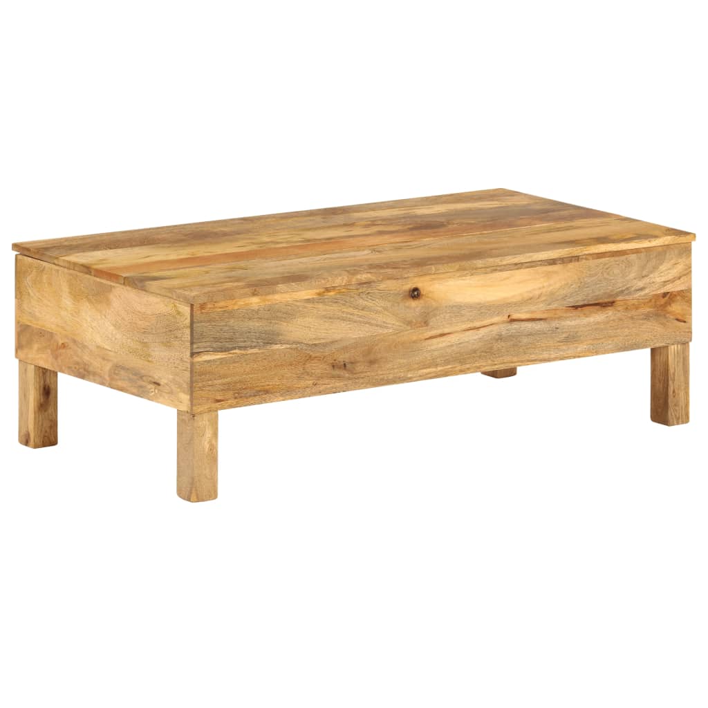 Coffee Table Solid Mango Wood 110X55X35 Cm