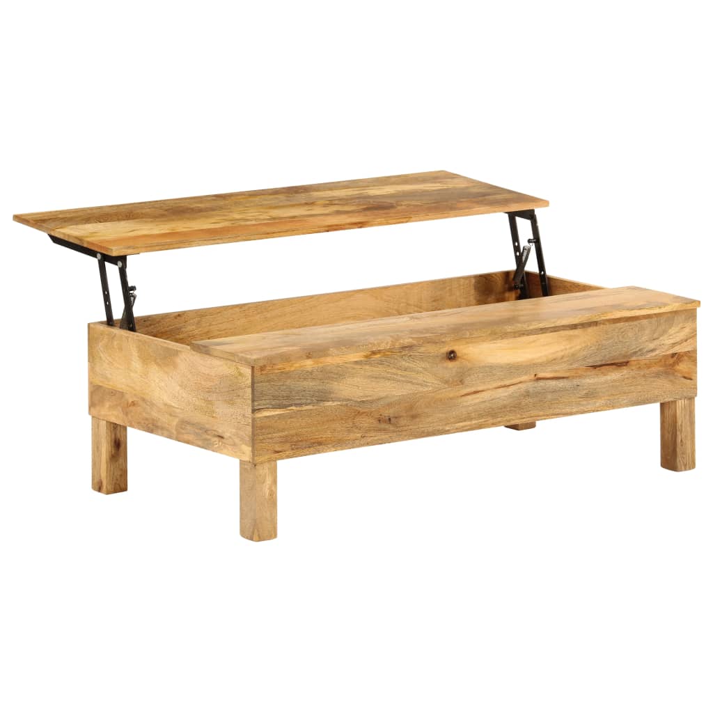 Coffee Table Solid Mango Wood 110X55X35 Cm