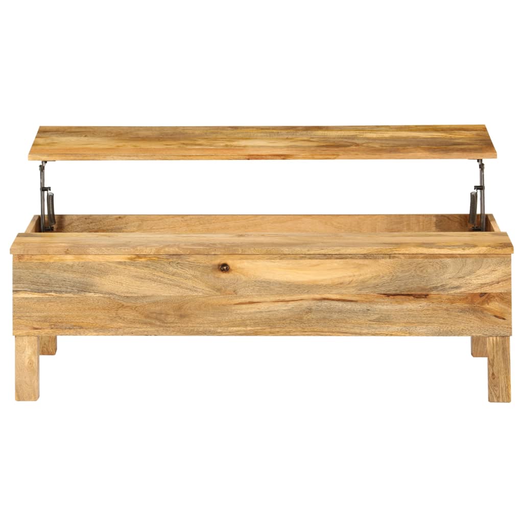 Coffee Table Solid Mango Wood 110X55X35 Cm