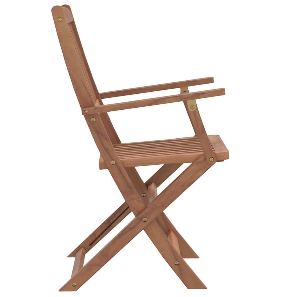 Outdoor Furniture Set 5 Piece Folding Dining Solid Acacia Wood Brown 120 cm