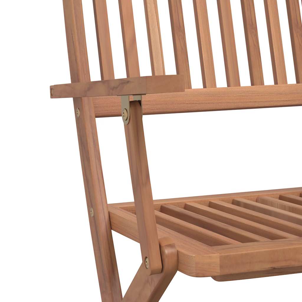 Outdoor Furniture Set 5 Piece Folding Dining Solid Acacia Wood Brown 120 cm