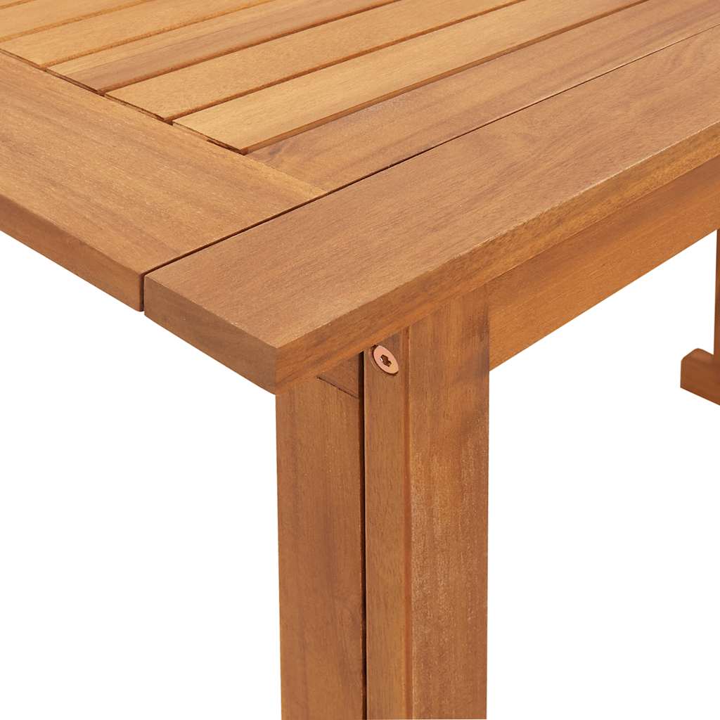 Outdoor Table Folding Balcony 90X50X74 Cm Solid Acacia Wood brown grey Foldable