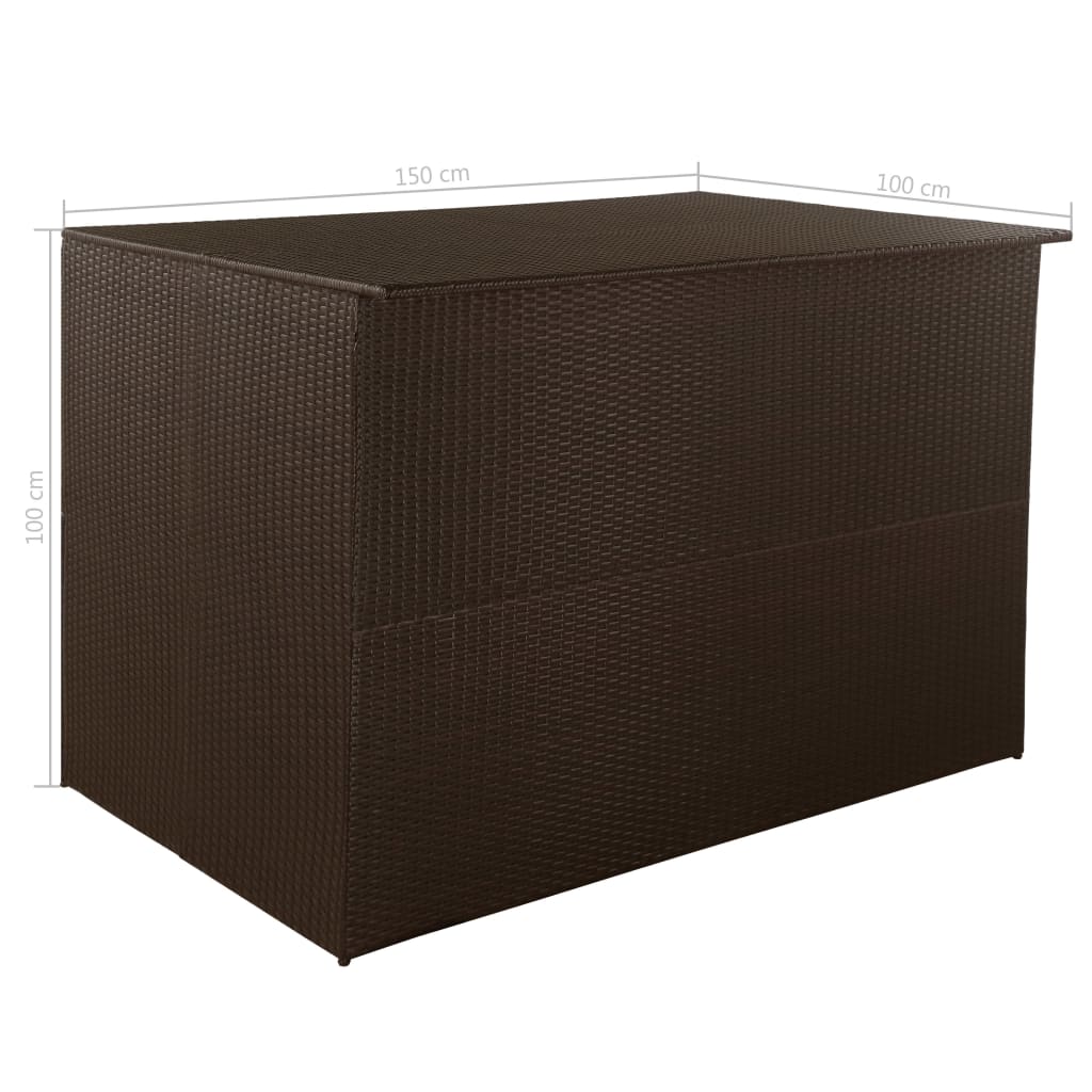 Garden Storage Box 150X100X100 Cm Poly Rattan
