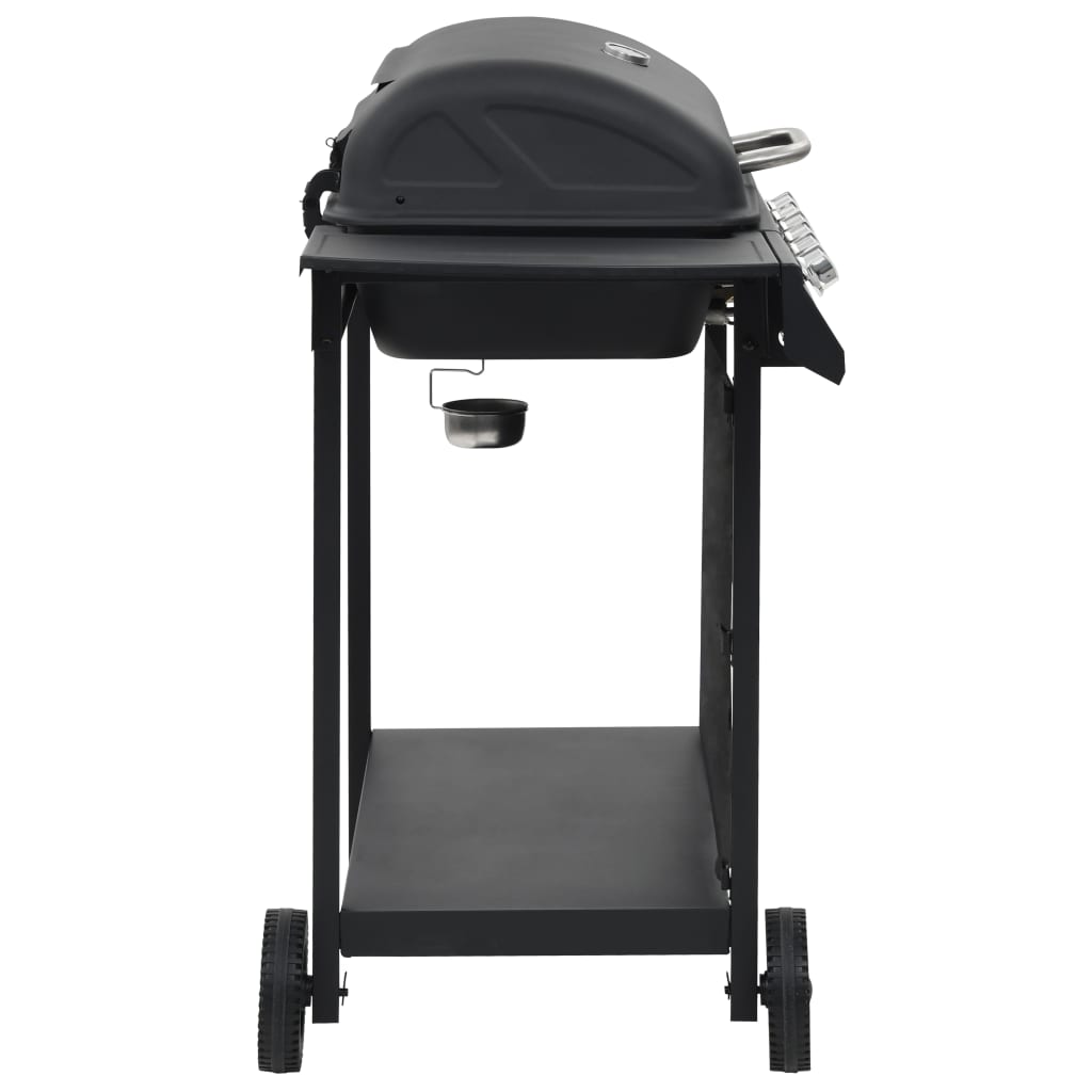 Outdoor Grills 6 Burner Gas BBQ Grill Barbecue Thermometer Black Removable 112 c