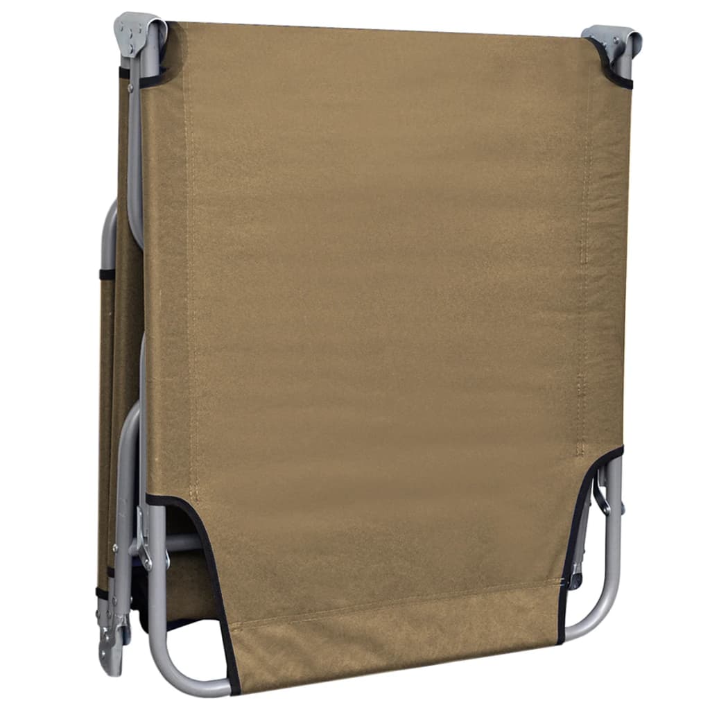 Foldable Sunlounger With Adjustable Backrest