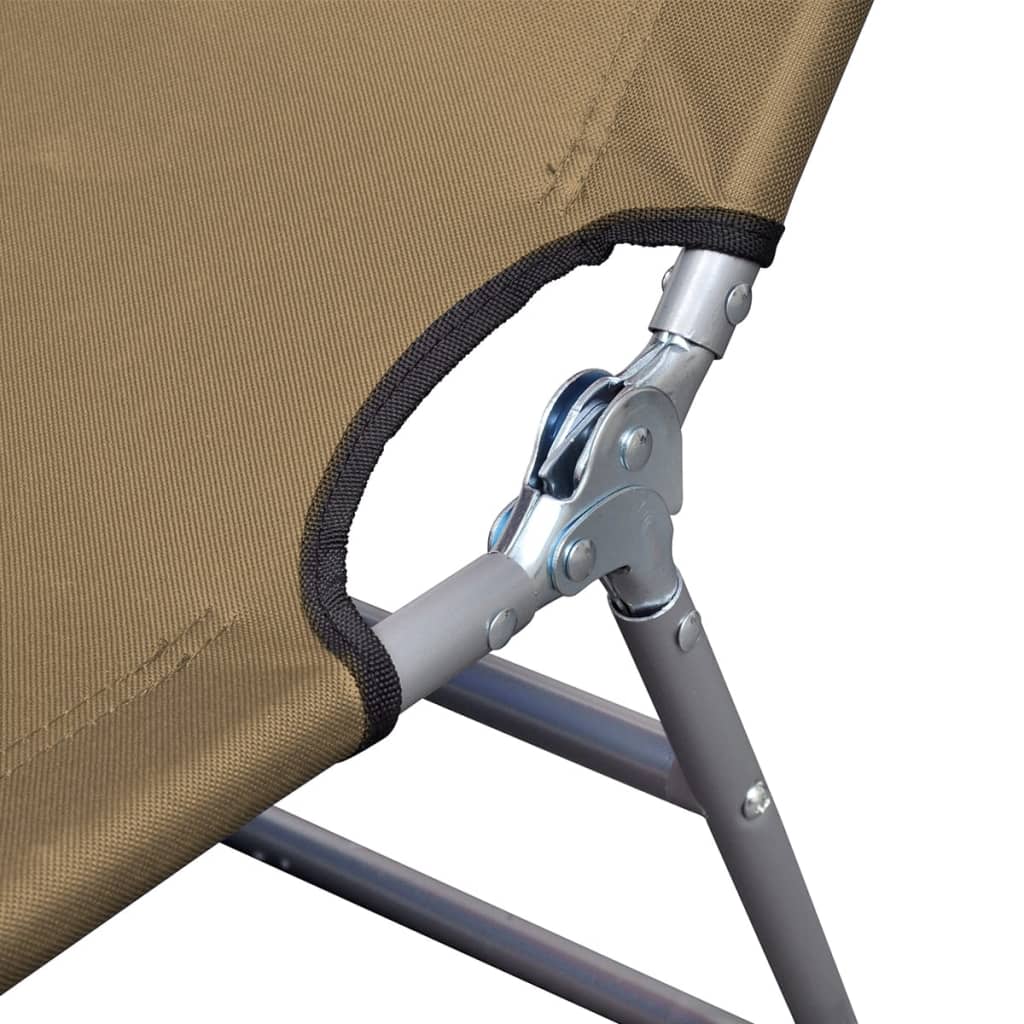 Foldable Sunlounger With Adjustable Backrest