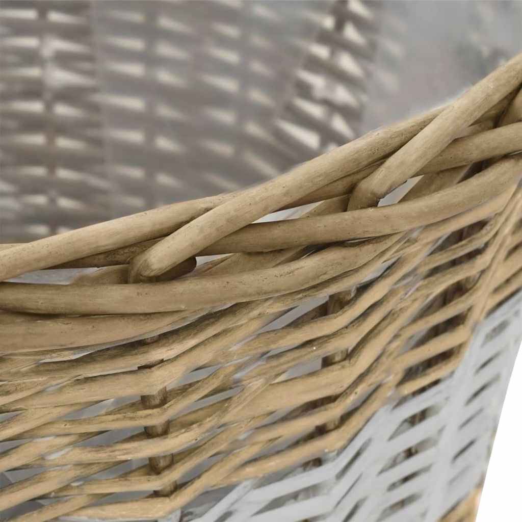 Planter Set of 4 Rustic Wicker Baskets Willow Rattan Garden Plant Pots