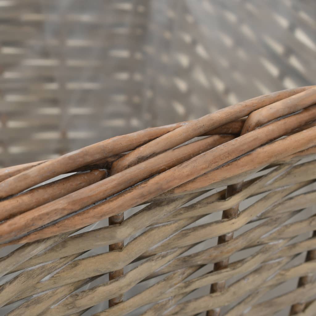 Raised Bed 3 Pcs Wicker With Pe Lining