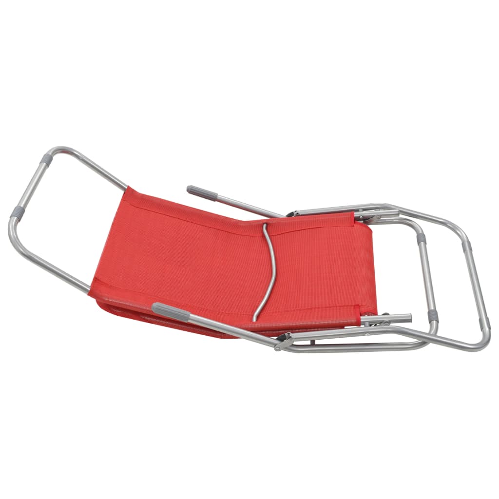 Folding Sun Loungers 2 Pcs Textilene