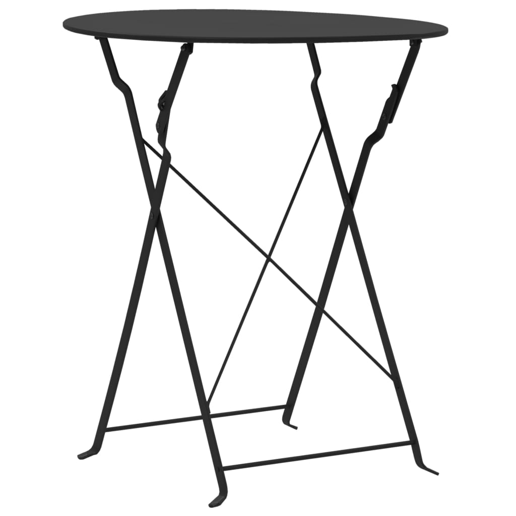 Bistro Set | | Powder-Coated Steel | Compact | Foldable