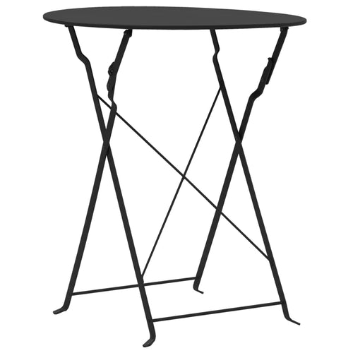 Bistro Set | | Powder-Coated Steel | Compact | Foldable